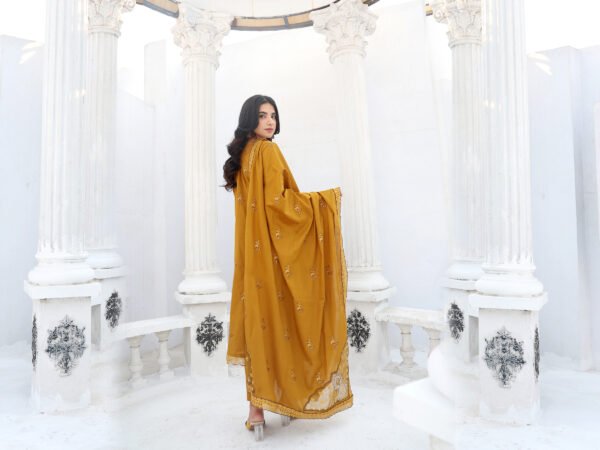 Golden Harvest Unstitched Embroidered Lawn Suit