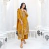 Golden Harvest Unstitched Embroidered Lawn Suit