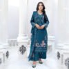 Teal Garden Unstitched Embroidered Lawn Suit