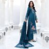 Teal Garden Unstitched Embroidered Lawn Suit
