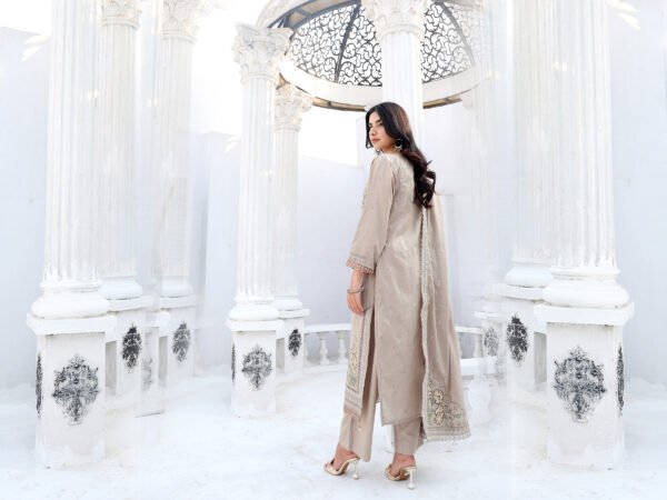 Sandstone Grace Unstitched Embroidered Lawn Suit