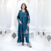 Teal Garden Unstitched Embroidered Lawn Suit