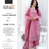 pinklawnsuitunstiched Rose Petal Unstitched Embroidered Lawn Suit