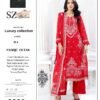 redLawnsuit Crimson Heritage Unstitched Embroidered Lawn