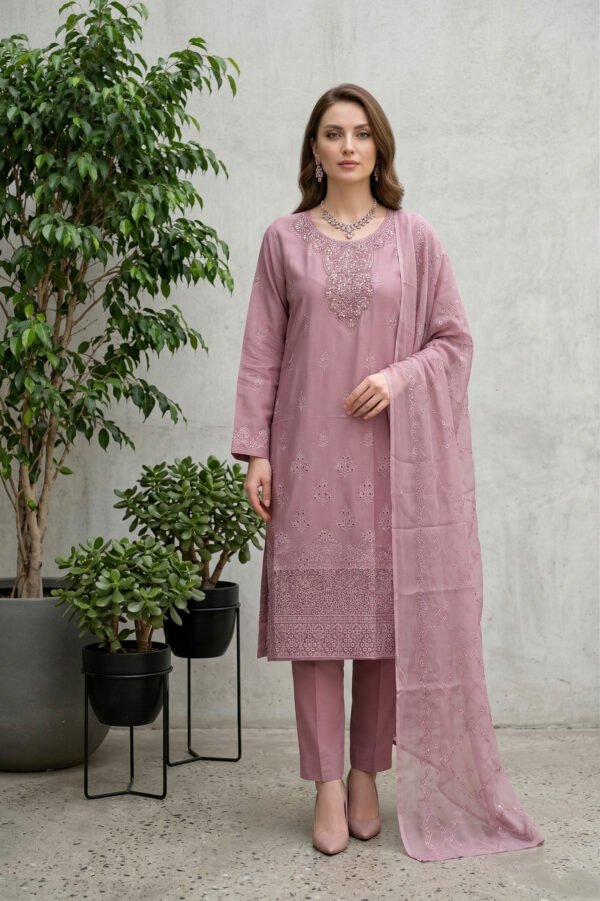 1 (3).jpg Lilac Mist Unstitched Embroidered Lawn Suit