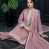 Rose Trellis Unstitched Embroidered Lawn Suit