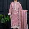 Rose Trellis Unstitched Embroidered Lawn Suit