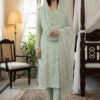Mint Green Embroidered Chiffon Unstitched Suit