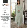 Mint Green Embroidered Chiffon Unstitched Suit