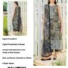 Moody Floral Unstitched Digital Printed Lawn Suit, Baroque Replica