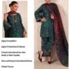 Emerald Shibori Unstitched Digital Printed Lawn Suit, Jazmin Replica
