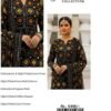 Black Medallion Unstitched Embroidered Printed Lawn Suit, Aneelas Replica