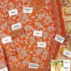 Tangerine Bloom Unstitched Digital Printed Lawn Suit, Aneelas Replica