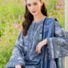 Moody Floral Unstitched Digital Printed Lawn Suit, Baroque Replica