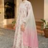 Blush Rose Unstitched Digital Printed Lawn Suit, Jazmin Replica