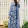 Moody Floral Unstitched Digital Printed Lawn Suit, Baroque Replica