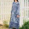 Moody Floral Unstitched Digital Printed Lawn Suit, Baroque Replica