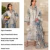 Azure Garden Unstitched Digital Printed Lawn Suit, Baroque Replica