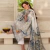 Azure Garden Unstitched Digital Printed Lawn Suit, Baroque Replica