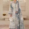 Azure Garden Unstitched Digital Printed Lawn Suit, Baroque Replica