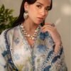 Azure Garden Unstitched Digital Printed Lawn Suit, Baroque Replica